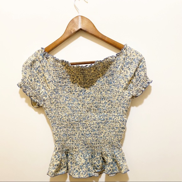 LORD & TAYLOR Ruched Floral Slim Top - Picture 4 of 4